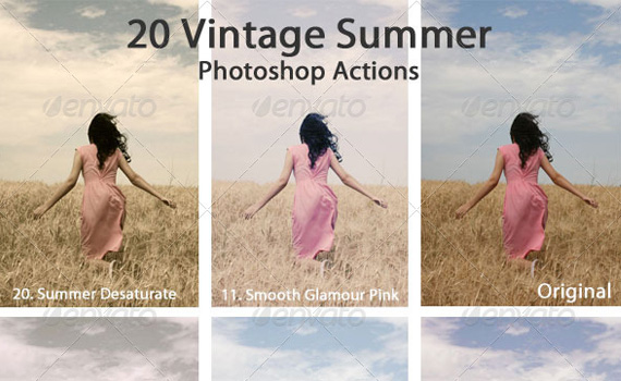 vintage photoshop actions