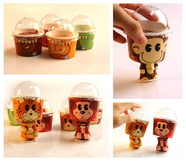 ice cream cup bobblers 36 Clever (and Quirky) Packaging Designs