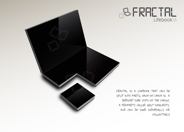 fractal Futuristic and Innovative Concept Tablets