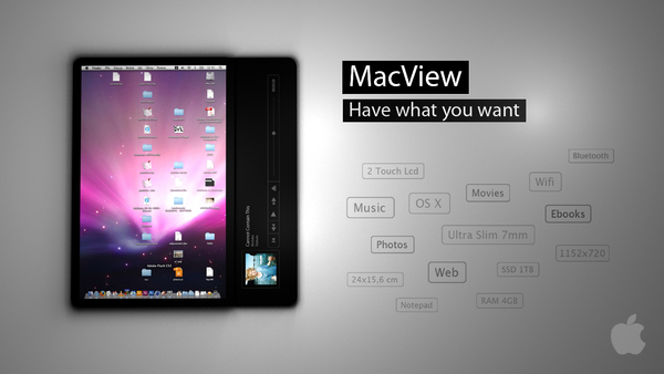macview desktop view music player Futuristic and Innovative Concept Tablets