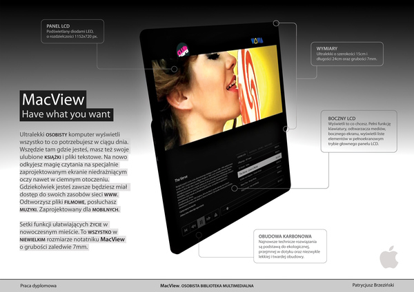 macview video playlist Futuristic and Innovative Concept Tablets
