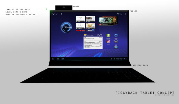 piggyback desktop dock Futuristic and Innovative Concept Tablets