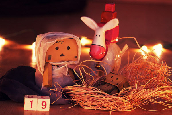 danbos as mary and jesus 50 Adorable Photos of Danbo That Make you go Awww!