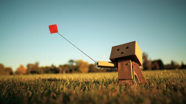 flying kite 50 Adorable Photos of Danbo That Make you go Awww!