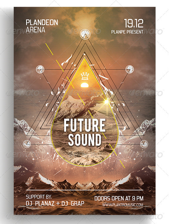 unconventional flyers templates that break the common design futuristic flyer templates free