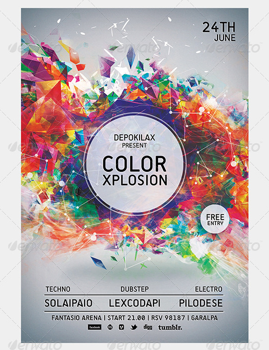 unconventional flyers templates that break the common design
