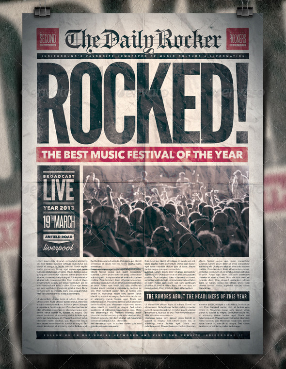 Newspaper Poster Template unconventional flyers templates that the common Newspaper Poster Template unconventional flyers templates that the common