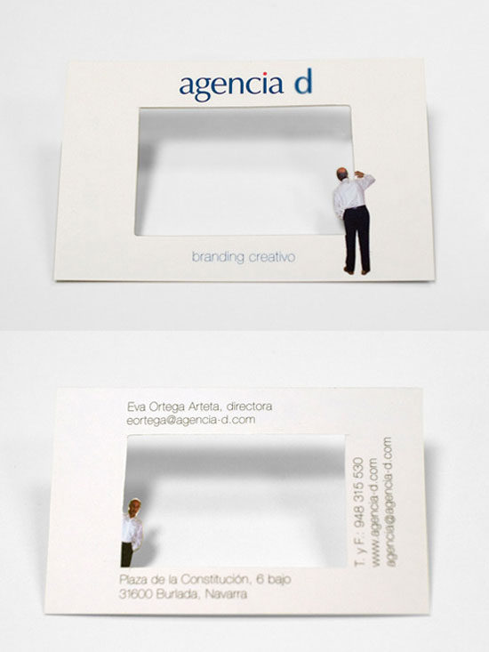agencia d business card l1 55 Unusual Yet Creative Business Card Designs 