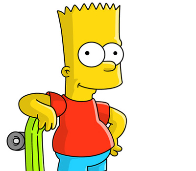 BartSimpson 40+ Excellent Adobe Illustrator Cartoon Tutorials