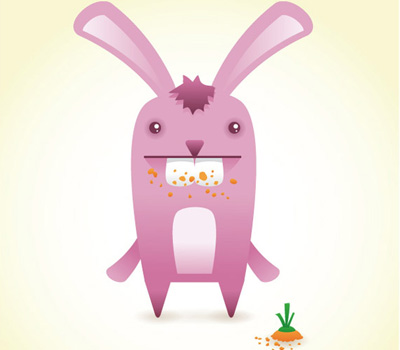 bunny 40+ Excellent Adobe Illustrator Cartoon Tutorials