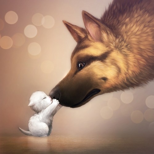 creative digital paintings of cute and cuddly creatures icanbecreative