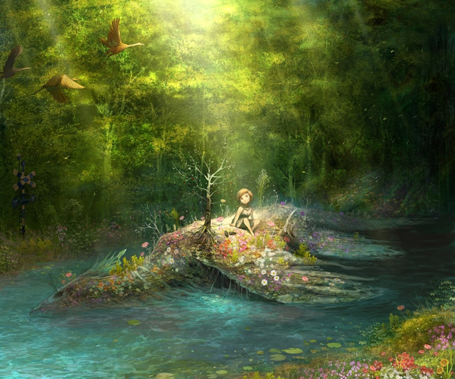 Digital Painting Forest