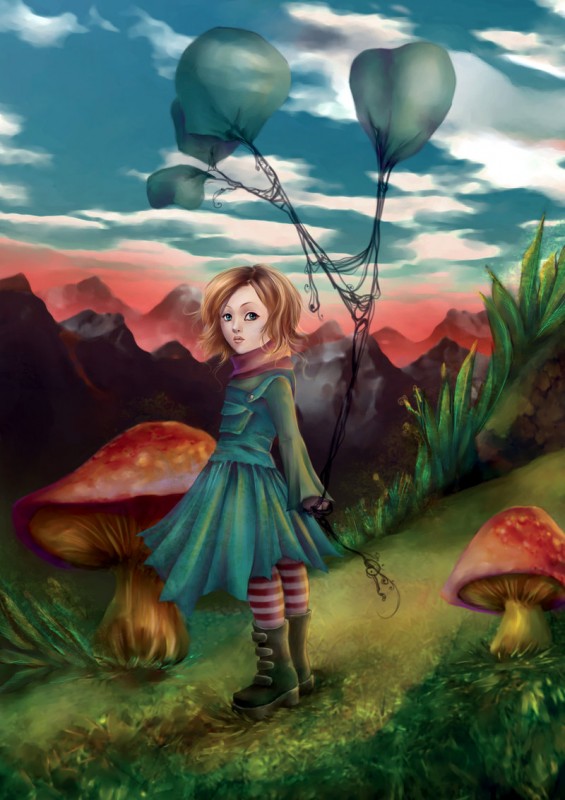Digital paintings Mushroom