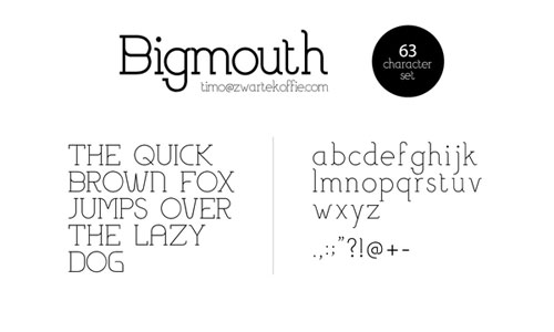 Download Bigmouth free font