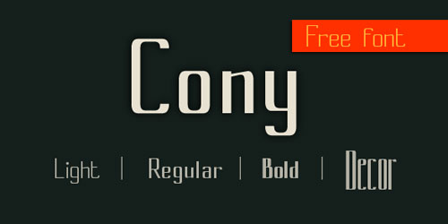 Download Cony free font