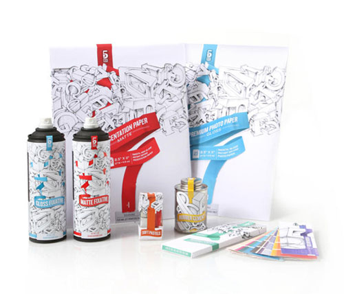 Five Point art supplies Package Design