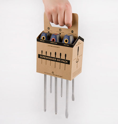 Screwdriver six pack Package Design