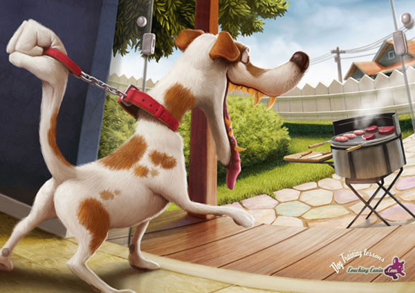 Barbecue and Dog